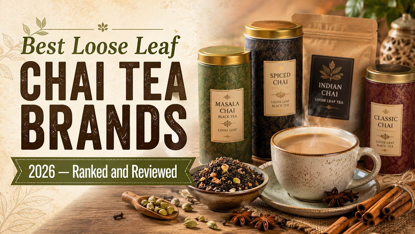 Six best loose leaf chai tea tins and packages ranked including VAHDAM Rishi and Harney and Sons masala chai brands