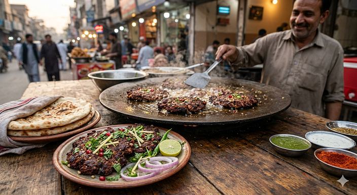Chapli kebab Pakistani Pashtun specialty