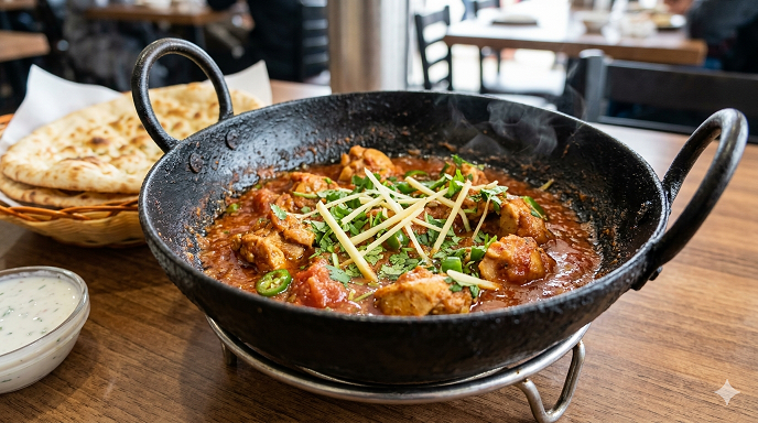 Pakistani chicken or mutton karahi